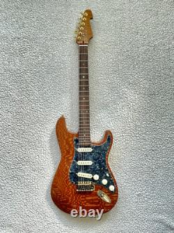 Guitare électrique Fender Style Leopardwood Stratocaster personnalisée LCG