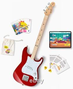 Guitare électrique Fender x Loog 3 cordes Stratocaster pour enfants, kit débutant 3 cordes