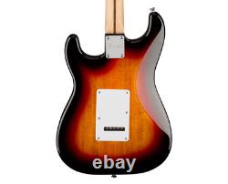 Guitare électrique Squier Affinity Series Stratocaster 3-Tone Sunburst avec touche en laurier, boîte ouverte