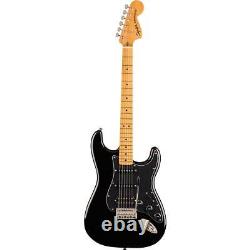 Guitare électrique Squier Classic Vibe '70s Stratocaster, touche en érable, noire.