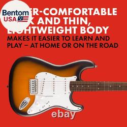 Guitare électrique Squier Debut Series Stratocaster, guitare pour débutants, avec garantie de 2 ans W