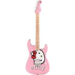 Guitare électrique Squier Hello Kitty Stratocaster rose