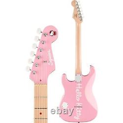 Guitare électrique Squier Hello Kitty Stratocaster rose