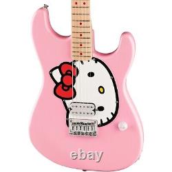 Guitare électrique Squier Hello Kitty Stratocaster rose