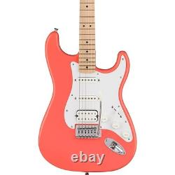 Guitare électrique Squier Sonic Stratocaster HSS avec touche en érable, Tahitian Coral
