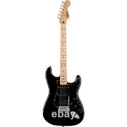 Guitare électrique Squier Sonic Stratocaster HSS avec touche en érable, noire