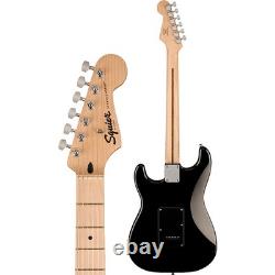 Guitare électrique Squier Sonic Stratocaster HSS avec touche en érable, noire