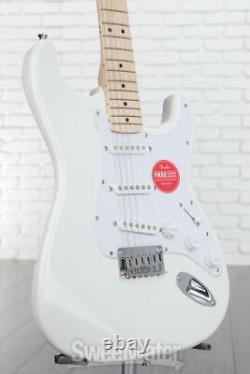 Guitare électrique Squier Sonic Stratocaster HT en blanc arctique