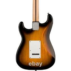 Guitare électrique Squier Sonic Stratocaster avec touche en érable, finition Sunburst 2 couleurs