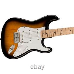 Guitare électrique Squier Sonic Stratocaster avec touche en érable, finition Sunburst 2 couleurs