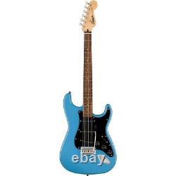 Guitare électrique Squier Sonic Stratocaster avec touche en laurier, couleur bleu Californie