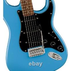 Guitare électrique Squier Sonic Stratocaster avec touche en laurier, couleur bleu Californie