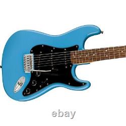 Guitare électrique Squier Sonic Stratocaster avec touche en laurier, couleur bleu Californie