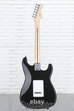 Guitare électrique Squier Sonic Stratocaster gaucher noire avec manche en érable