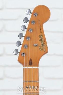 Guitare électrique Squier Stratocaster 40ème anniversaire, édition vintage satinée.
