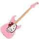 Guitare électrique Squier Par Fender Limited Hello Kitty Stratocaster Rose Avec étui