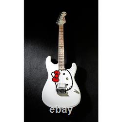 Guitare électrique Squier x Hello Kitty Stratocaster blanche Guitare électrique Squier x Hello Kitty Stratocaster blanche