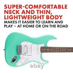 Guitare électrique Stratocaster HSS Squier Debut Series vert mousse de mer Fender