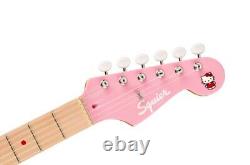 Guitare électrique rose Squier par Fender Limited Hello Kitty Stratocaster