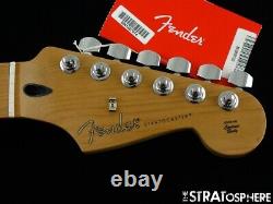 Joueur De Fender Stratocaster Strat Neck + Tuners 9.5 Radius C Ltd Érable Rôti