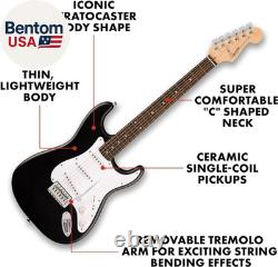 Kit de guitare électrique Squier Debut Series Stratocaster, kit de guitare pour débutants, avec