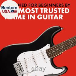 Kit de guitare électrique Squier Debut Series Stratocaster, kit de guitare pour débutants, avec