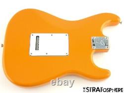 Lefty Fender Player Stratocaster Strat Body + Hardware Stratocaster Capri Orange