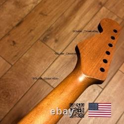 Manche Stratocaster en érable rôti finition satinée, compatible avec Warmoth et Fender 0SMP