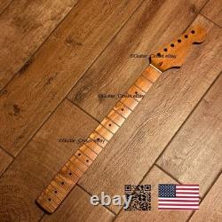 Manche Stratocaster en érable rôti finition satinée, compatible avec Warmoth et Fender 0SMP