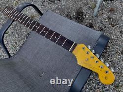 Manche de Stratocaster Fender Lic Relic vieilli Nitro 62 FAT Stratocaster Mr G's Custom - Flame