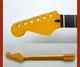 Manche De Guitare Stratocaster Pour Gaucher / Teinte Vintage / Points En Nacre De 43 Mm - Compatible Warmoth, Fender Strat