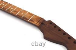 Manche de guitare en tigerwood sur érable torréfié 24,75 Conv S style compatible Fender Strat