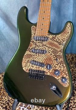 Manche en érable torréfié pour Stratocaster Guitar Monkey, frettes en acier inoxydable, mécaniques Grover