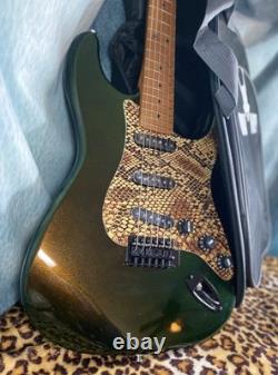 Manche en érable torréfié pour Stratocaster Guitar Monkey, frettes en acier inoxydable, mécaniques Grover