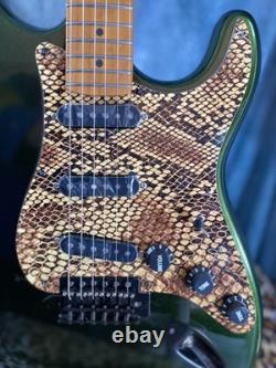 Manche en érable torréfié pour Stratocaster Guitar Monkey, frettes en acier inoxydable, mécaniques Grover