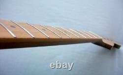 NECK DE GUITARE NON FINI STRATOCASTER 22 EN ACIER INOXYDABLE/RÔTI, compatible/Warmoth, Fender STRAT