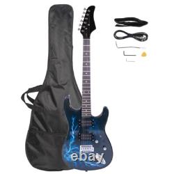 NEUF EN BOÎTE ? Guitare électrique style S + étui/sac + sangle + câble + médiators