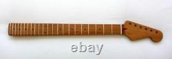 Neck de guitare Stratocaster 22 en acier inoxydable / rôti, compatible avec Warmoth, Fender STRAT