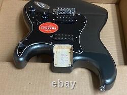 New Fender Squier Affinity Hh Stratocaster Charcoal Frost Métallique Loaded Corps