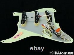 New Fender Stratocaster Loaded Pickguard Strat Tex Mex Mint Green 3 Ply 11 Trou