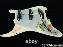 New Fender Stratocaster Loaded Pickguard Strat Tex Mex Perloid Vieilli 11 Trou