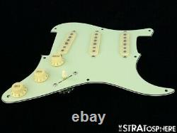 New Fender Stratocaster Loaded Pickguard Strat Vintage 59 Mint Green 3ply 8 Trou