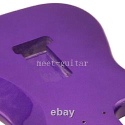 Nouveau Corps De Guitare Électrique H-s-h Pour Fender Stratocaster Remplacement Violet Poplar