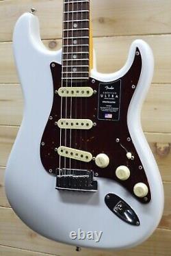 Nouveau Fender American Ultra Stratocaster Arctic Pearl Avec Cas