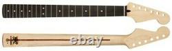 Nouveau Fender LIC Mighty Ebony Compound Strat Neck Pour Stratocaster Mm2910cr-m
