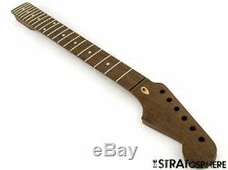 Nouveau Fender Stratocaster LIC Wd Strat Remplacement Cou Tous Wenge Moderne 22 Chantourner