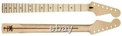 Nouveau Mighty Mite Fender LIC Stratocaster Strat Neck Maple Jumbo Frets Mm2928-m