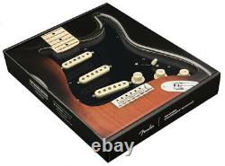 Nouveau Tex Mex Sss 3-ply Black Pré-wired Stratocaster Pickguard