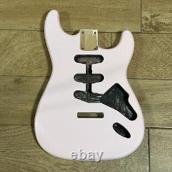 Nouveau corps Strat pour guitare Fender Strat Alder Shell Pink Matte Stratocaster SSS