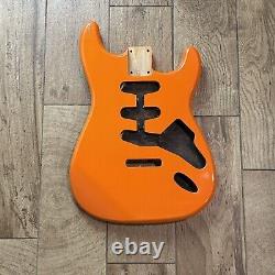 Nouveau corps Strat pour guitare Fender Stratocaster Alder Capri Orange SSS brillant